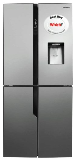 Hisense - RQ560N4WC1 American - Fridge Freezer - Stainless Steel
